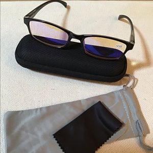 491 👓NIB CessBlu Blue Light Filter Unisex Reading Glasses +2.00 👓